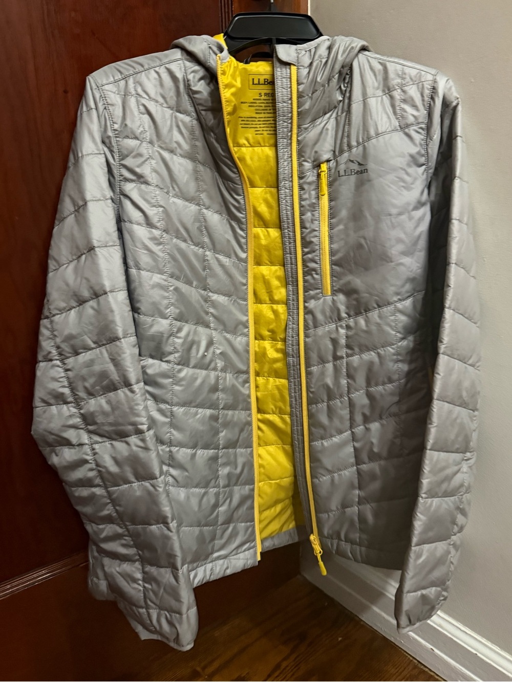 L.L. Bean Misses Bright Yellow Primaloft Jacket